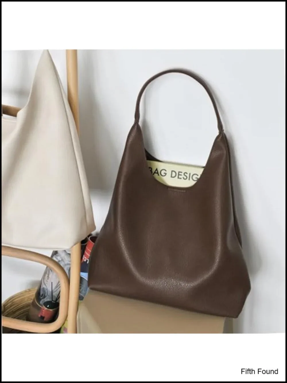 Soft Vegan Leather Slouchy Hobo Shoulder Bag Tote for Women